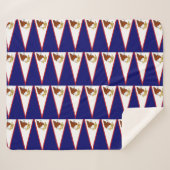 Patriottische Sherpa Blanket met Amerikaanse Samoa Deken (Voorkant (horizontaal))