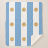 Patriottische Sherpa Blanket met Argentijnse vlag Sherpa Deken (Voorkant)