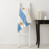 Patriottische Sherpa Blanket met Argentijnse vlag Sherpa Deken (In situ)