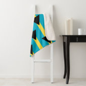 Patriottische Sherpa Blanket met Bahamas vlag Sherpa Deken (In situ)