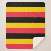 Patriottische Sherpa Blanket met Belgische vlag Deken (Voorkant)
