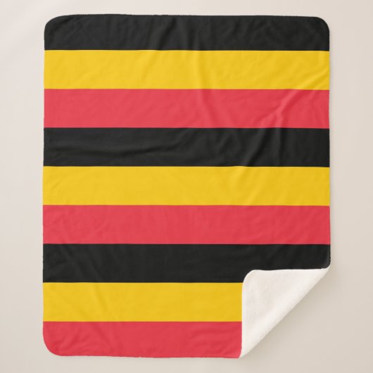 Patriottische Sherpa Blanket met Belgische vlag Sherpa Deken (Voorkant)
