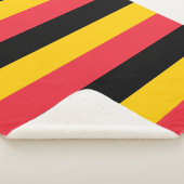 Patriottische Sherpa Blanket met Belgische vlag Sherpa Deken (3/4)