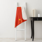 Patriottische Sherpa Blanket met Chinese vlag Deken (In situ)