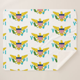 Patriottische Sherpa Blanket met de vlag van de Ma Deken