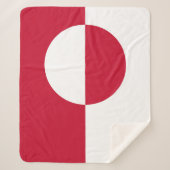 Patriottische Sherpa Blanket met de vlag van Groen Sherpa Deken (Voorkant)