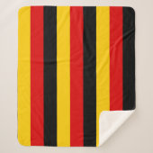 Patriottische Sherpa Blanket met Duitse vlag Deken (Voorkant)
