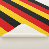Patriottische Sherpa Blanket met Duitse vlag Deken (3/4)