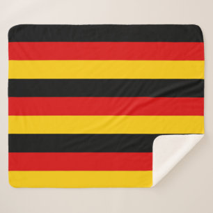 Patriottische Sherpa Blanket met Duitse vlag Deken