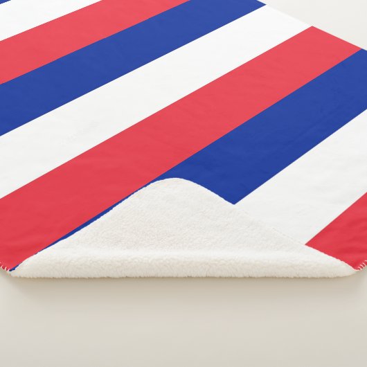 Patriottische Sherpa Blanket met Franse vlag Sherpa Deken (3/4)