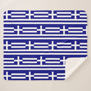 Patriottische Sherpa Blanket met Griekse vlag Deken