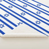 Patriottische Sherpa Blanket met Israëlische vlag Deken (3/4)