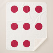 Patriottische Sherpa Blanket met Japanse vlag Deken (Voorkant)