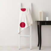 Patriottische Sherpa Blanket met Japanse vlag Deken (In situ)