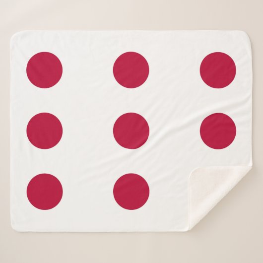 Patriottische Sherpa Blanket met Japanse vlag Deken (Voorkant (horizontaal))