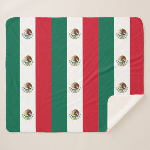 Patriottische Sherpa Blanket met Mexicaanse vlag Deken