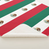 Patriottische Sherpa Blanket met Mexicaanse vlag Sherpa Deken (3/4)