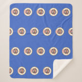 Patriottische Sherpa Blanket met Minnesota vlag Sherpa Deken (Voorkant)