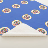 Patriottische Sherpa Blanket met Minnesota vlag Sherpa Deken (3/4)