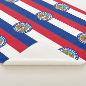 Patriottische Sherpa Blanket met Missouri vlag Deken (3/4)