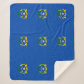 Patriottische Sherpa Blanket met Nevada vlag Sherpa Deken (Voorkant)