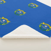 Patriottische Sherpa Blanket met Nevada vlag Sherpa Deken (3/4)