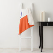 Patriottische Sherpa Blanket met New York City vla Sherpa Deken (In situ)