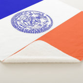 Patriottische Sherpa Blanket met New York City vla Sherpa Deken (3/4)