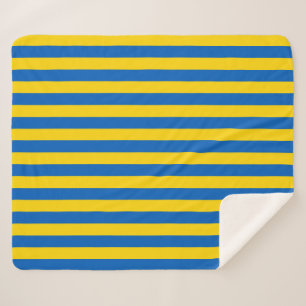 Patriottische Sherpa Blanket met Oekraïense vlag Deken