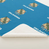 Patriottische Sherpa Blanket met Oklahoma vlag Sherpa Deken (3/4)