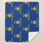 Patriottische Sherpa Blanket met Oregon vlag Sherpa Deken (Voorkant)