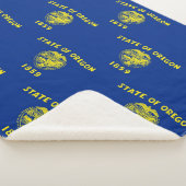 Patriottische Sherpa Blanket met Oregon vlag Sherpa Deken (3/4)