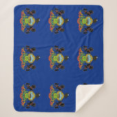 Patriottische Sherpa Blanket met Pennsylvania vlag Sherpa Deken (Voorkant)