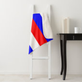 Patriottische Sherpa Blanket met Russische vlag Deken (In situ)