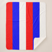 Patriottische Sherpa Blanket met Russische vlag Sherpa Deken (Voorkant)