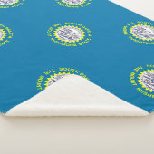 Patriottische Sherpa Blanket met South Dakota vlag Deken (3/4)