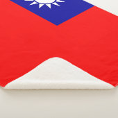 Patriottische Sherpa Blanket met Taiwanese vlag Sherpa Deken (3/4)