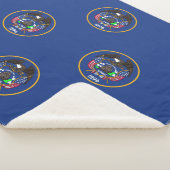 Patriottische Sherpa Blanket met Utah vlag Sherpa Deken (3/4)