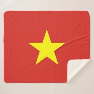 Patriottische Sherpa Blanket met Vietnam vlag Deken