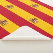 Patriottische Sherpa Blanket met vlag Spanje Deken (3/4)