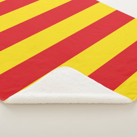 Patriottische Sherpa Blanket met vlag van Cataloni Sherpa Deken (3/4)