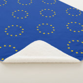 Patriottische Sherpa Blanket met vlag van de Europ Sherpa Deken (3/4)