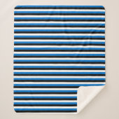 Patriottische Sherpa Blanket met vlag van Estland Sherpa Deken (Voorkant)