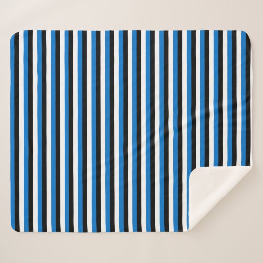 Patriottische Sherpa Blanket met vlag van Estland Sherpa Deken (Voorkant (horizontaal))