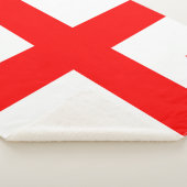 Patriottische Sherpa Blanket met vlag van Georgië Deken (3/4)