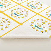 Patriottische Sherpa Blanket met vlag van Rhode Is Sherpa Deken (3/4)