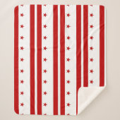 Patriottische Sherpa Blanket met Washington DC vla Sherpa Deken (Voorkant)
