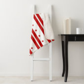 Patriottische Sherpa Blanket met Washington DC vla Sherpa Deken (In situ)