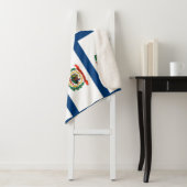 Patriottische Sherpa Blanket met West Virginia vla Sherpa Deken (In situ)