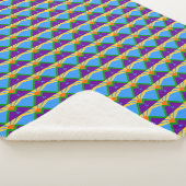 Patriottische Sherpa Blanket, vlag van Manitou Spr Deken (3/4)